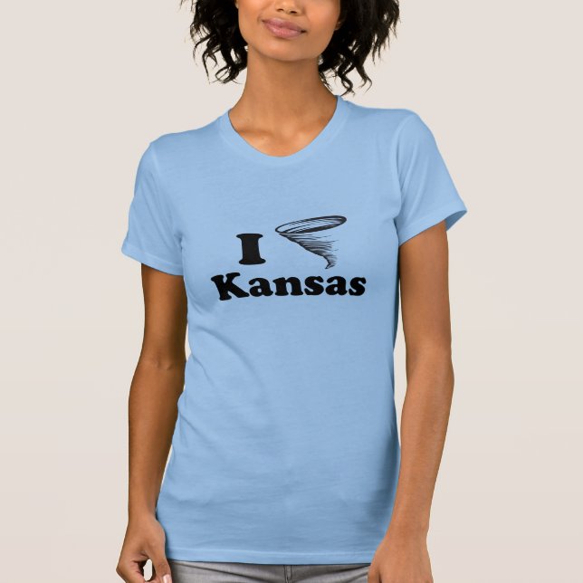 Jag älskar den Kansas T-tröja Tee (Framsida)