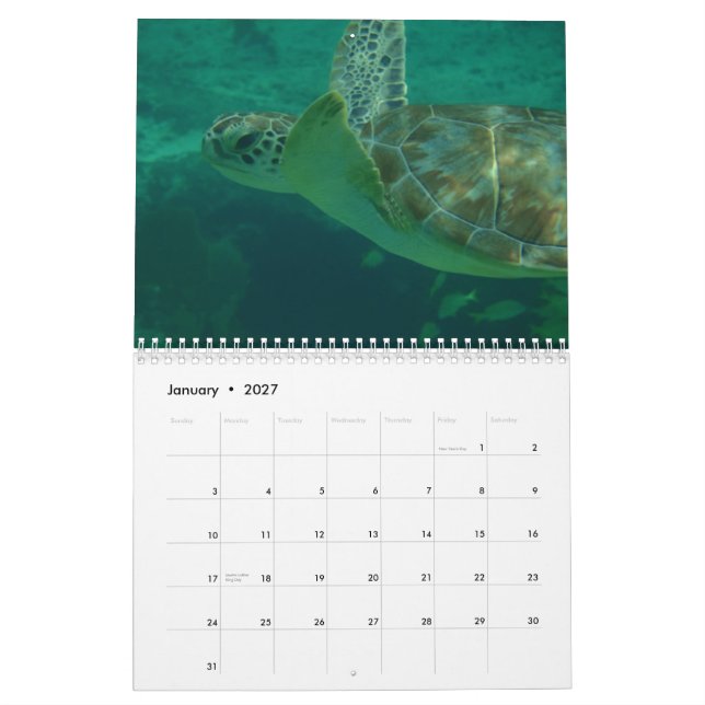 Jag älskar den karibiska kalendern kalender (Jan 2027)
