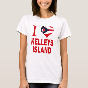 Jag älskar den Kelleys ön, Ohio T-shirt