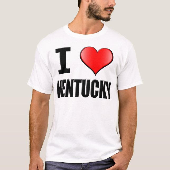 Jag älskar den Kentucky T-tröja - manar Tee (Framsida)
