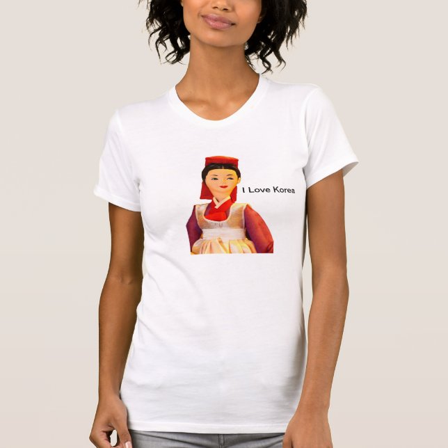 Jag älskar den Korea tshirten Tee Shirt (Framsida)