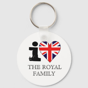 Jag älskar den kungliga familjen Keychain Nyckelring