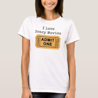 Jag älskar den läskiga filmutslagsplatsen t shirt