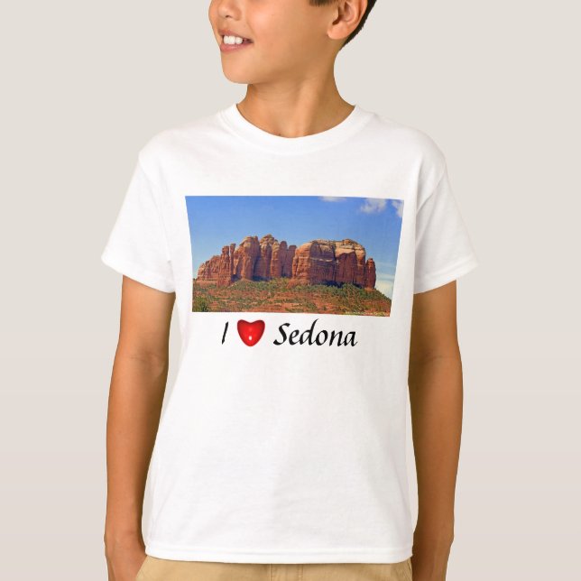 Jag älskar den ljusa skjortan för det Sedona barn Tee (Framsida)