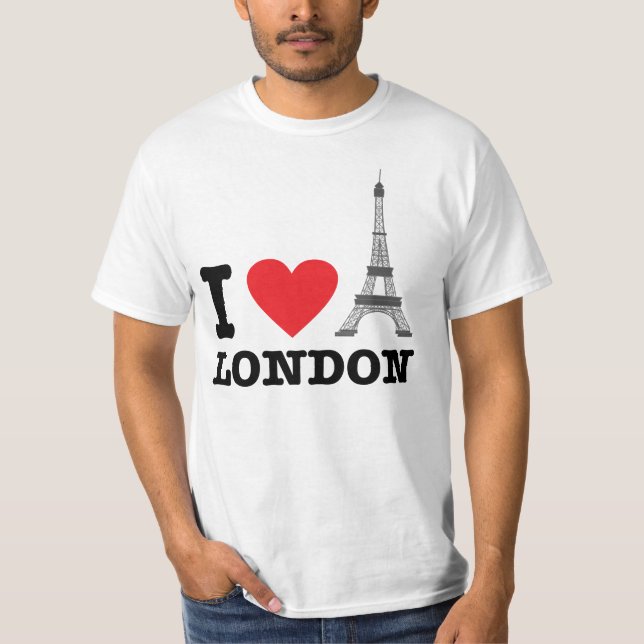 Jag älskar den London turistskjortan T-shirt (Framsida)