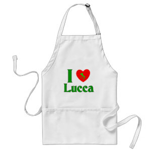 Jag älskar den Lucca italien Förkläde