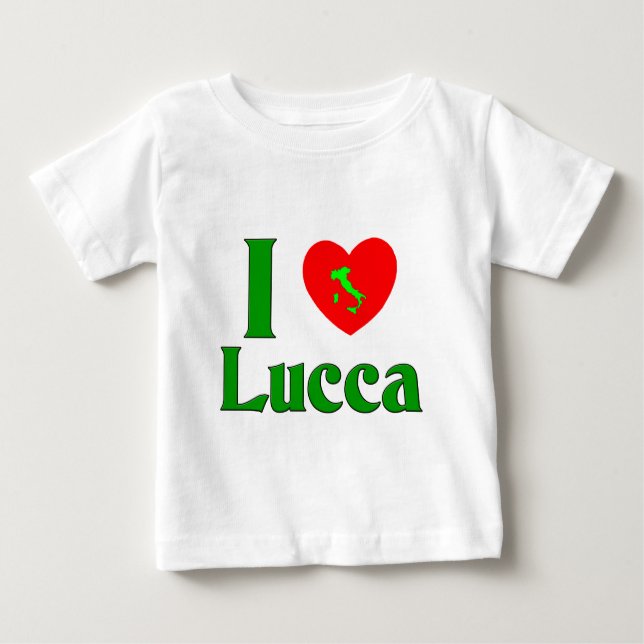 Jag älskar den Lucca italien T Shirt (Framsida)