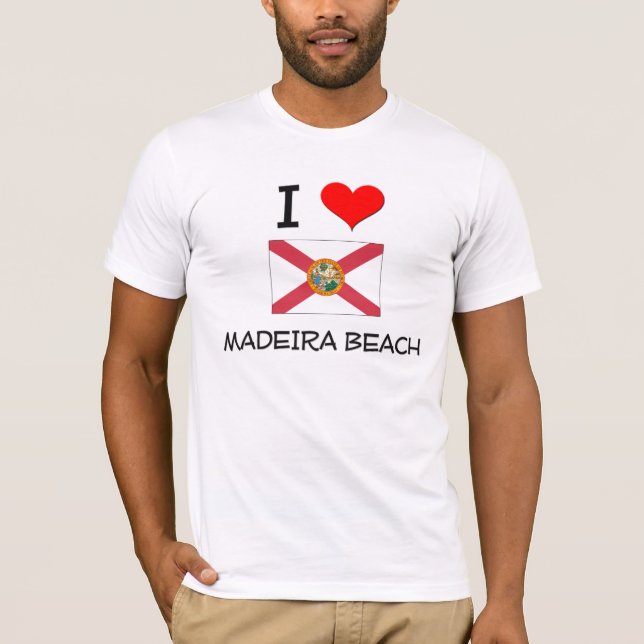 Jag älskar den MADEIRA STRANDEN Florida Tröja (Framsida)
