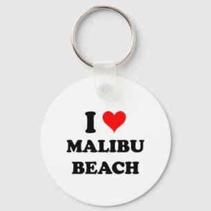 Jag älskar den Malibu stranden Kalifornien Nyckelring