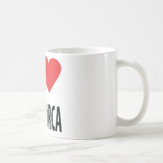 Jag älskar den mallorca symbolen kaffemugg