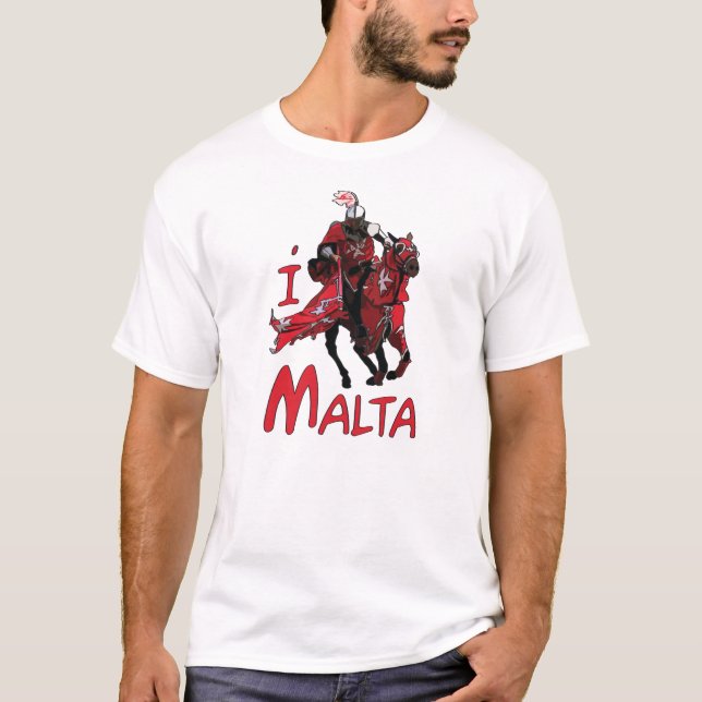 JAG ÄLSKAR den MALTA T-tröja T-shirt (Framsida)