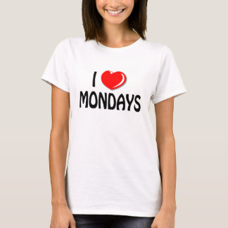 Jag älskar den Måndagar T-tröja T-shirt