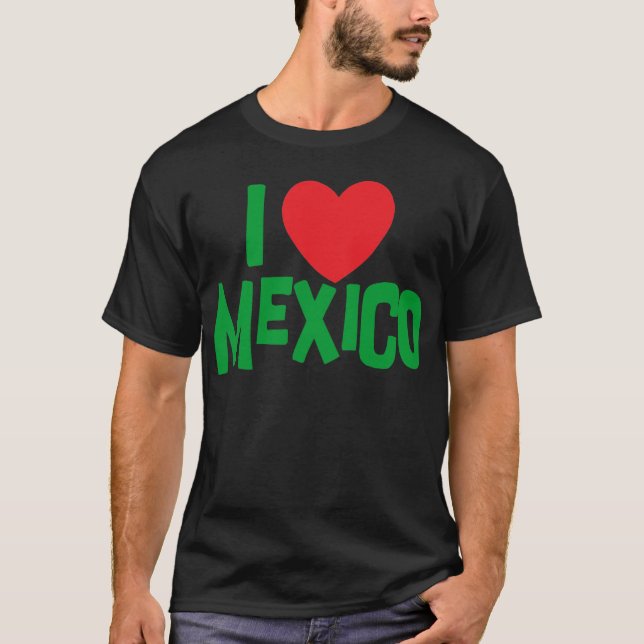 Jag älskar den Mexico T-tröja T-shirt (Framsida)