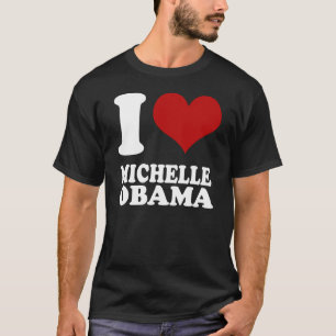 Jag älskar den Michelle Obama (ren look) t T-shirt