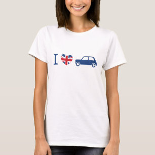 Jag älskar den mini- Coopersskjortan - blått T Shirt