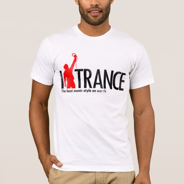 Jag älskar den Mucic T-tröja för trancen T Shirt (Framsida)