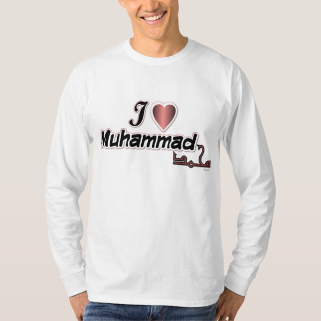Jag älskar den Muhammad utslagsplatsen T-shirt (Framsida)