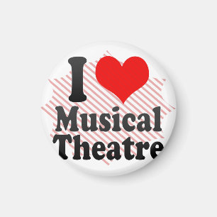 Jag älskar den musikaliska theatren magnet