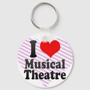 Jag älskar den musikaliska theatren nyckelring