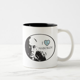 Jag älskar den Nabokov muggen Två-Tonad Mugg