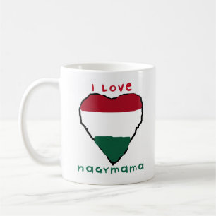 Jag älskar den Nagymama muggen Kaffemugg