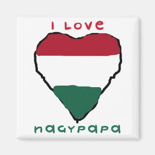 Jag älskar den Nagypapa magneten Magnet
