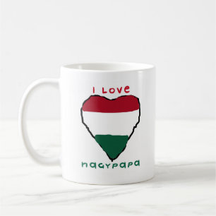 Jag älskar den Nagypapa muggen Kaffemugg