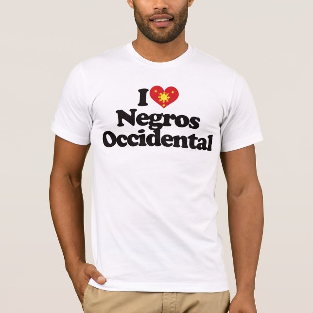 Jag älskar den Negros västerlänningen Tee Shirt (Framsida)
