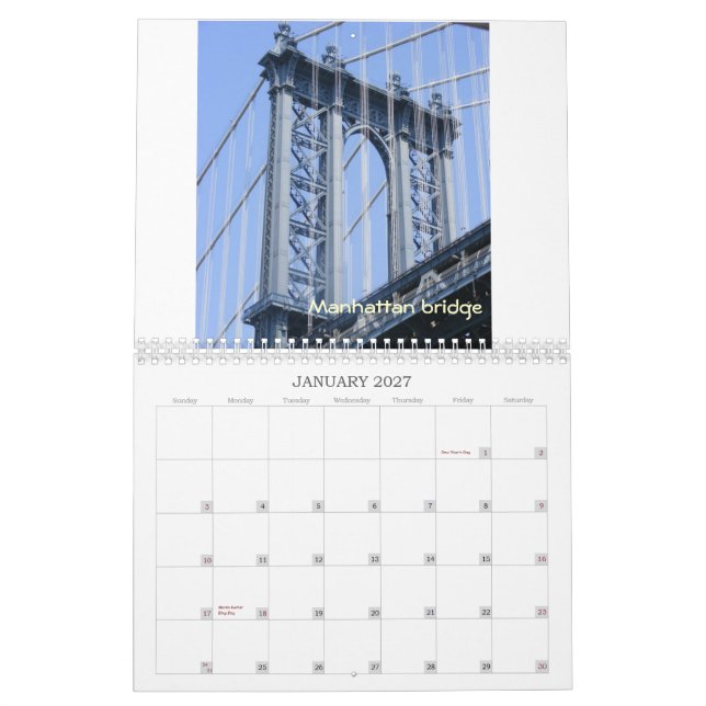 Jag älskar den New York kalendern Kalender (Jan 2027)