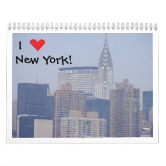 Jag älskar den New York kalendern Kalender