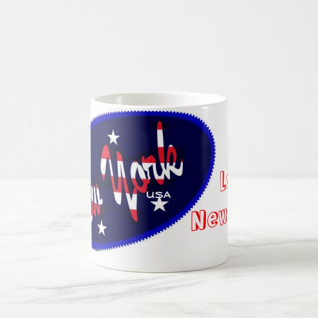 Jag älskar den New York muggen Kaffemugg (Center)