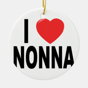Jag älskar den Nonna T skjortan H.png Julgransprydnad Keramik