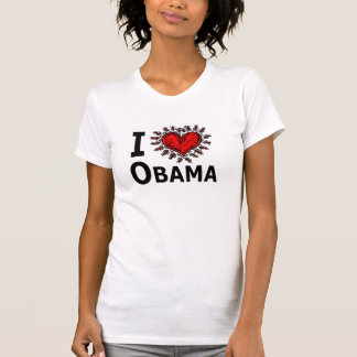 JAG ÄLSKAR DEN OBAMA T-TRÖJA 2012 TEE SHIRT
