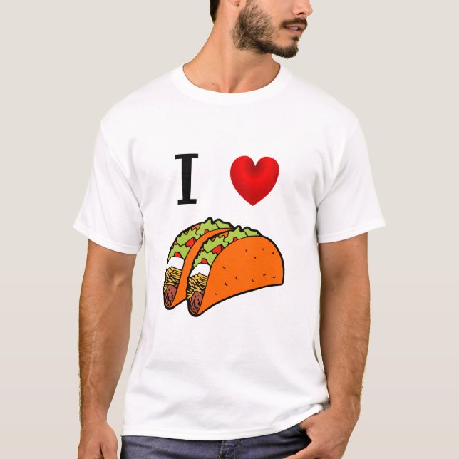 JAG ÄLSKAR DEN ORANGE TACOSEN T-SHIRT (Framsida)