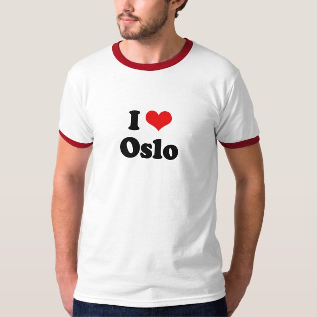 Jag älskar den Oslo tshirten T-shirt (Framsida)