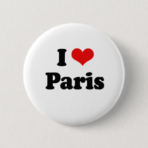 Jag älskar den Paris tshirten Knapp
