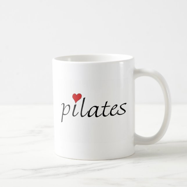 Jag älskar den Pilates muggen Kaffemugg (Höger)