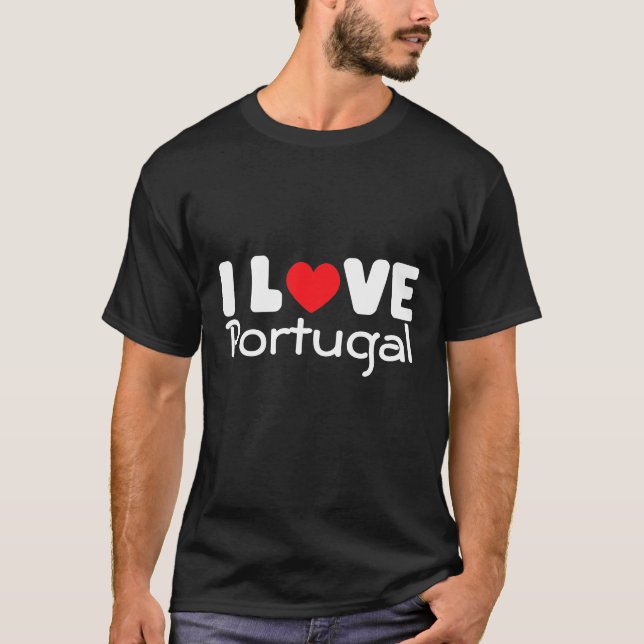 Jag älskar den Portugal | T-tröja Tee (Framsida)