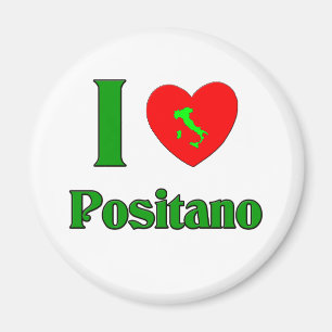 Jag älskar den Positano italien Magnet