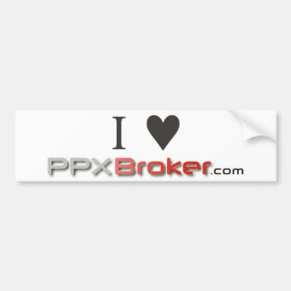 Jag älskar den PPXBroker.com klistermärken