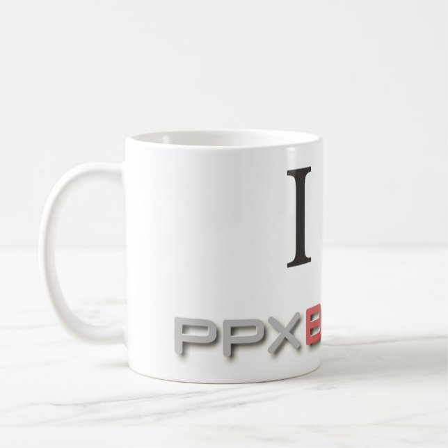 Jag älskar den PPXBroker.com muggen Kaffemugg (Vänster)