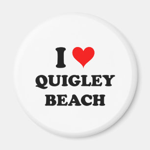 Jag älskar den Quigley stranden Connecticut Magnet