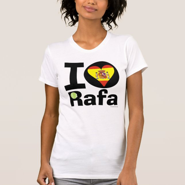 Jag älskar den Rafa Spanien flaggaT-tröja T-shirt (Framsida)