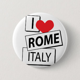 Jag älskar den Rome italien Knapp