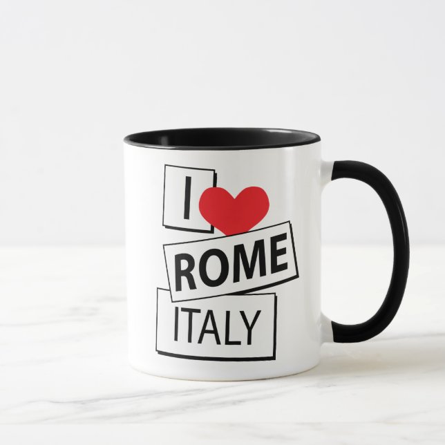 Jag älskar den Rome italien Mugg (Höger)
