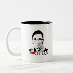 Jag älskar den Ruth för evigt Två-Tonad Mugg