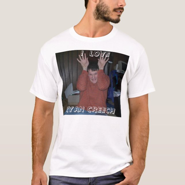 Jag älskar den Ryan Creech utslagsplatsen T Shirt (Framsida)