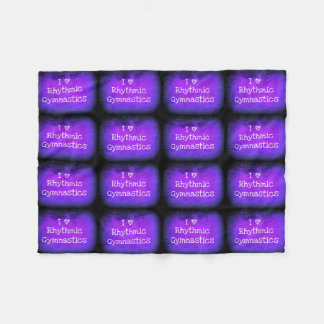 Jag älskar den rytmiska gymnastikullfilten fleecefilt