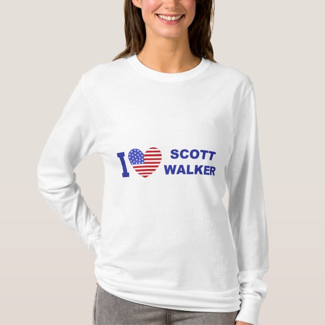 Jag älskar den Scott fotgängare T-shirt (Framsida)