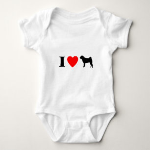 Jag älskar den Shar Peis babyrankan T-shirt